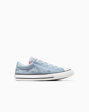 Blue / Pink Converse Chuck Taylor All Star Street Tiny Florals Kids' Sneakers UK | C-56342799