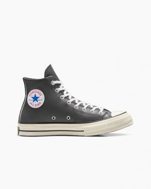Grey Purple Converse Chuck 70 Heritage Color Leather Men Sneakers UK | C-09128769