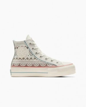 Multicolor Converse Chuck Taylor All Star Lift Day Of The Dead Men Sneakers UK | C-18546979