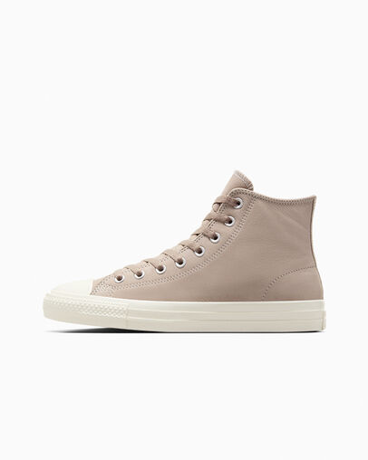 Beige White Converse CONS Chuck Taylor All Star Pro Nubuck Men Sneakers UK | C-31750469