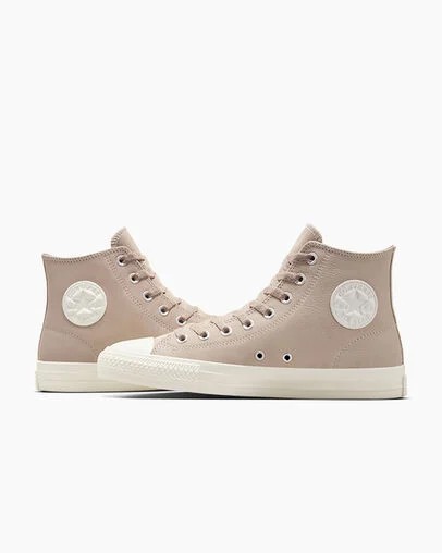 Beige White Converse CONS Chuck Taylor All Star Pro Nubuck Men Sneakers UK | C-31750469