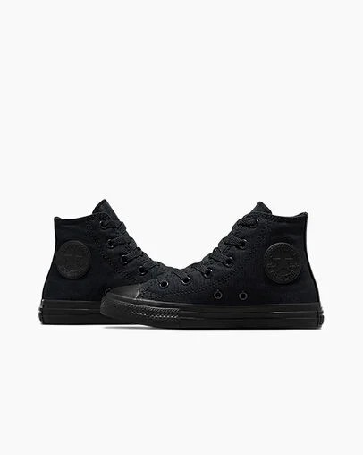 Black Converse Chuck Taylor All Star Classic Kids' Sneakers UK | C-64507319