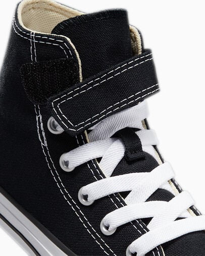 Black / Beige / White Converse Chuck Taylor All Star 1V Easy-On Kids' Sneakers UK | C-79650819