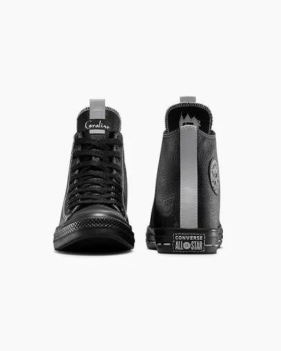 Black / Black Converse Converse x Coraline “Other Wybie” Chuck Taylor All Star Men Sneakers UK | C-51467399