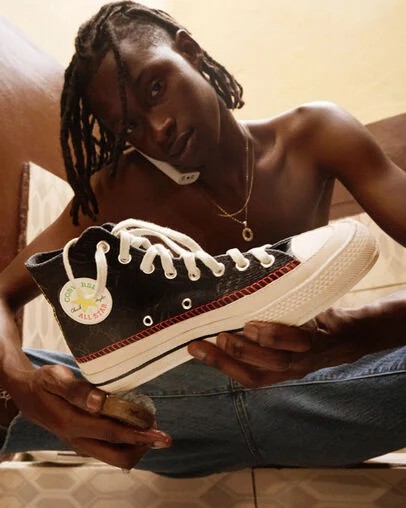 Black / Multicolor Converse Converse x Daily Paper Chuck 70 Men Sneakers UK | C-62048519
