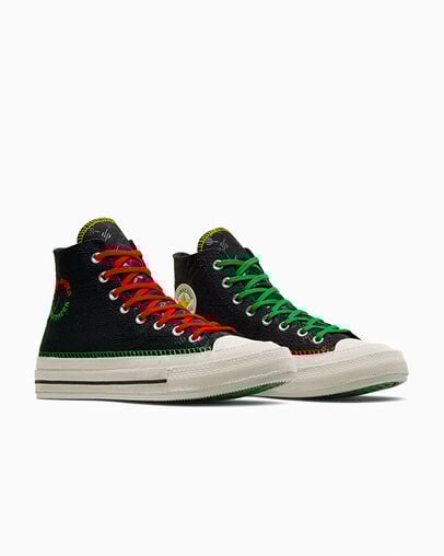 Black / Multicolor Converse Converse x Daily Paper Chuck 70 Men Sneakers UK | C-62048519