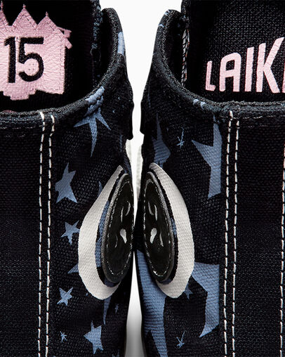 Black / Pink Converse Converse x Coraline Chuck Taylor All Star Easy On Kids' Sneakers UK | C-24635979
