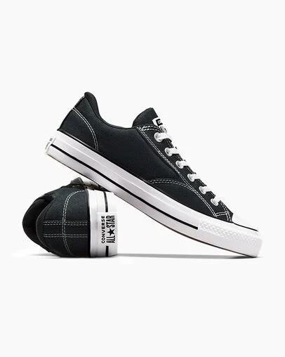 Black / White Converse Chuck Taylor All Star Malden Street Men Tennis Shoes UK | C-84923079
