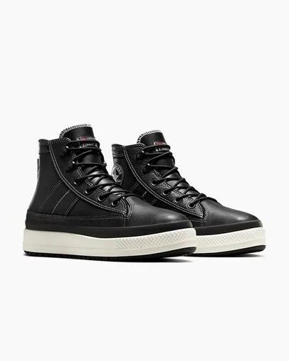 Black / White Converse Chuck Taylor All Star Equip Waterproof Men Sneakers UK | C-46305179