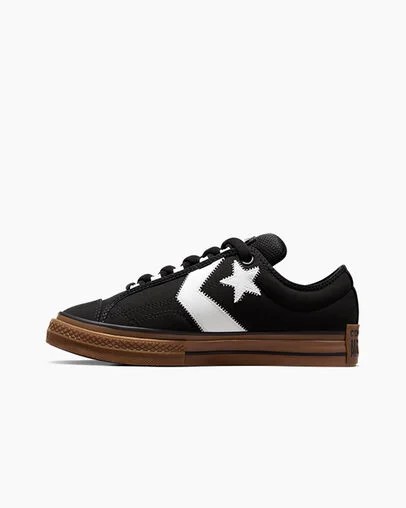 Black / White Converse Star Player 76 Puff Men Tennis Shoes UK | C-92047659