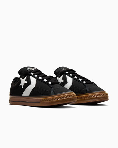Black / White Converse Star Player 76 Puff Men Tennis Shoes UK | C-92047659