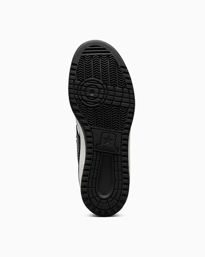 Black / White Converse Weapon Leather Women Basketball Shoes UK | C-10285739