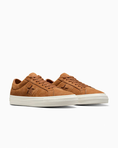 Brown Converse CONS One Star Pro Nubuck Women Tennis Shoes UK | C-05793169