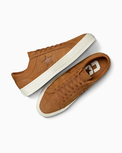 Brown Converse CONS One Star Pro Nubuck Women Tennis Shoes UK | C-05793169