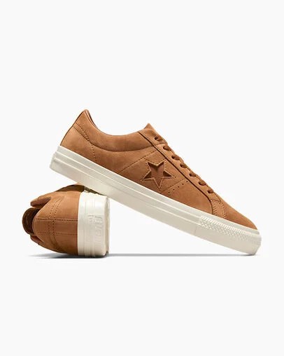 Brown Converse CONS One Star Pro Nubuck Women Tennis Shoes UK | C-05793169