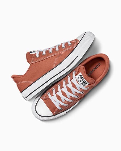 Burgundy Converse Chuck Taylor All Star Malden Street Men Tennis Shoes UK | C-17205489