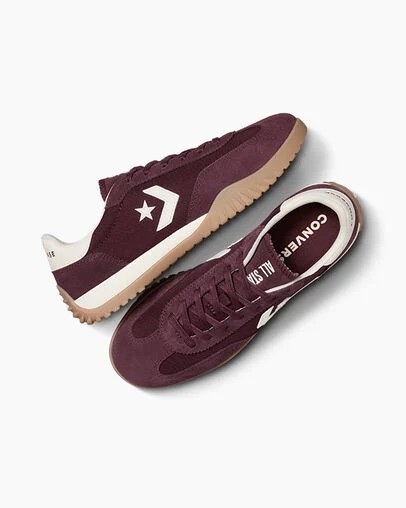 Burgundy / White Converse Run Star Women Trainers UK | C-62910589