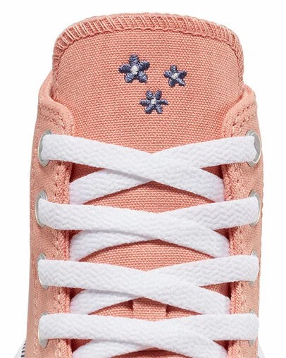 Coral / White Converse Chuck Taylor All Star Move Women Platform Shoes UK | C-54791829