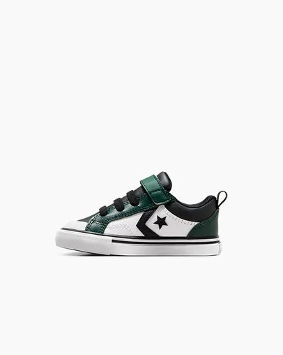 Green / Black / White Converse Pro Blaze Kids' Sneakers UK | C-58492019