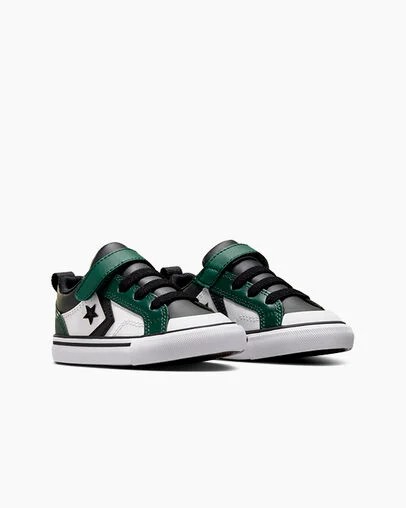 Green / Black / White Converse Pro Blaze Kids' Sneakers UK | C-58492019
