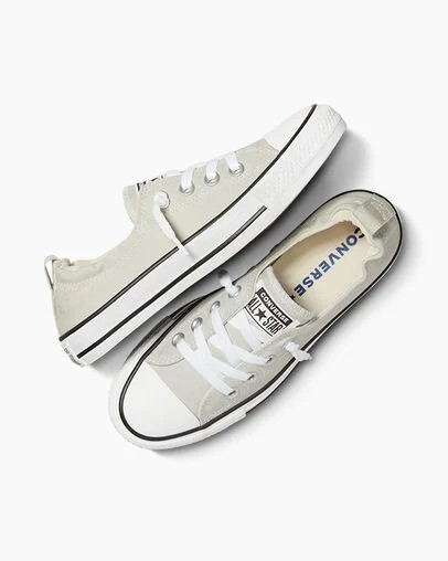 Grey Converse Chuck Taylor All Star Shoreline Women Slip On Shoes UK | C-89067539
