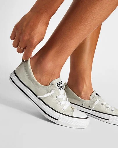 Grey Converse Chuck Taylor All Star Shoreline Women Slip On Shoes UK | C-89067539