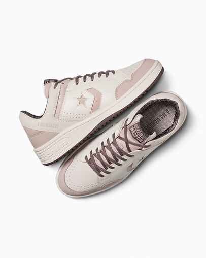 Khaki Grey / Purple Converse Converse x A Ma Manière Weapon Men Tennis Shoes UK | C-41037299