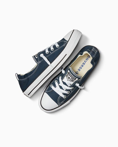 Navy Converse Chuck Taylor All Star Shoreline Women Slip On Shoes UK | C-16320789