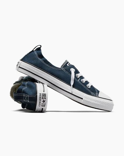 Navy Converse Chuck Taylor All Star Shoreline Women Slip On Shoes UK | C-16320789