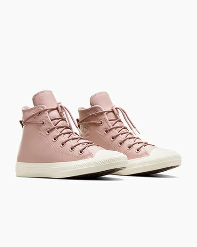 Pink Converse Chuck Taylor All Star Weatherized Leather Men Sneakers UK | C-18793469