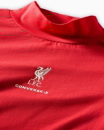 Pink Converse Converse x Liverpool FC Women T Shirts UK | C-96870139