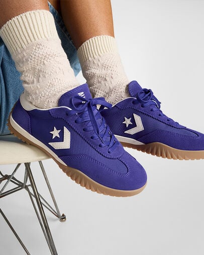 Purple / White Converse Run Star Women Trainers UK | C-76419239