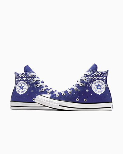 Purple / White / Black Converse Chuck Taylor All Star Men Sneakers UK | C-89045239