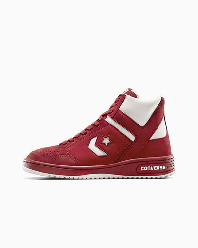 Red Converse Weapon Luxe Men Basketball Shoes UK | C-06743519