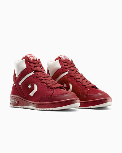 Red Converse Weapon Luxe Men Basketball Shoes UK | C-06743519