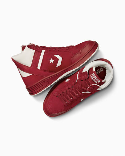 Red Converse Weapon Luxe Men Basketball Shoes UK | C-06743519