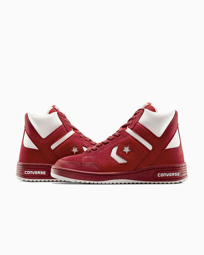 Red Converse Weapon Luxe Men Basketball Shoes UK | C-06743519