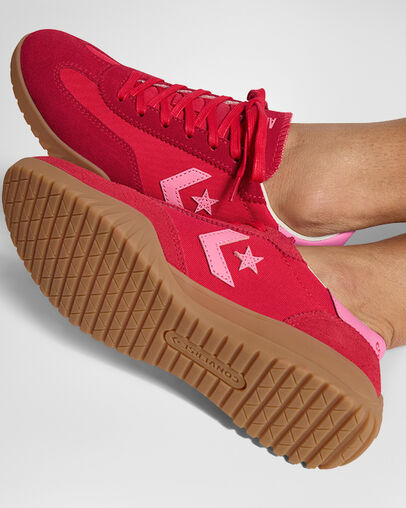 Red / Pink Converse Run Star Men Trainers UK | C-46513879