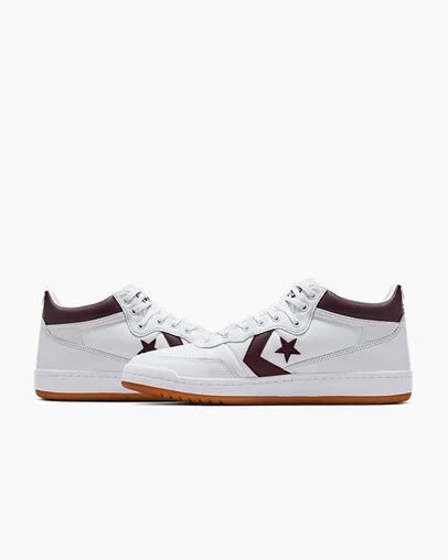White Converse CONS Fastbreak Pro Leather & Nylon Women Boots UK | C-98437129