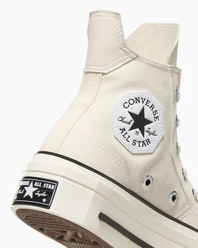 White Converse Chuck 70 De Luxe Squared Men Sneakers UK | C-27153499