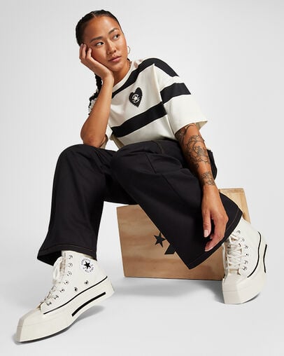 White Converse Chuck 70 De Luxe Squared Men Sneakers UK | C-27153499