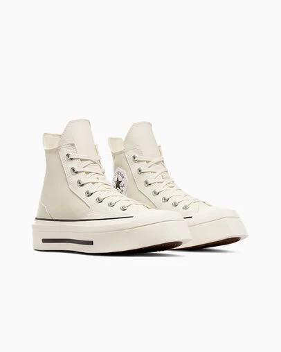 White Converse Chuck 70 De Luxe Squared Men Sneakers UK | C-27153499