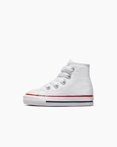 White Converse Chuck Taylor All Star Classic Kids' Sneakers UK | C-20846139