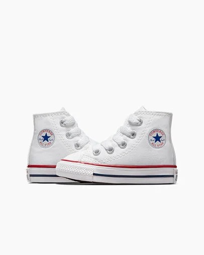 White Converse Chuck Taylor All Star Classic Kids' Sneakers UK | C-20846139