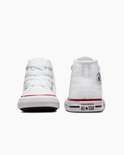 White Converse Chuck Taylor All Star Classic Kids' Sneakers UK | C-20846139