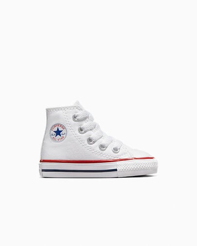 White Converse Chuck Taylor All Star Classic Kids\' Sneakers UK | C-20846139