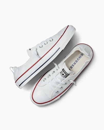 White Converse Chuck Taylor All Star Shoreline Women Slip On Shoes UK | C-43125769