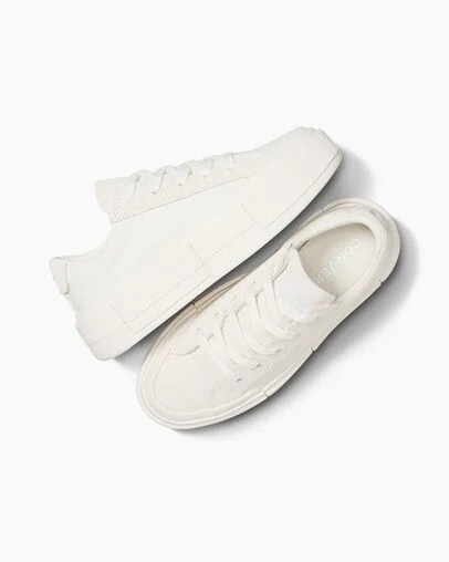 White Converse Cruise Men Tennis Shoes UK | C-32597409