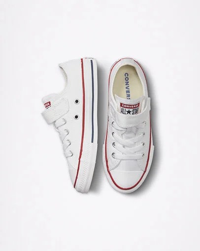White / Beige Converse Chuck Taylor All Star 1V Kids' Sneakers UK | C-87023969