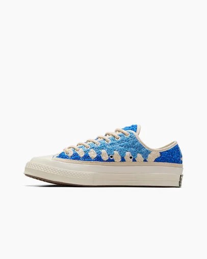 White / Black / Multicolor Converse Upcycle Chuck 70 Crochet Blankets Men Tennis Shoes UK | C-61023799
